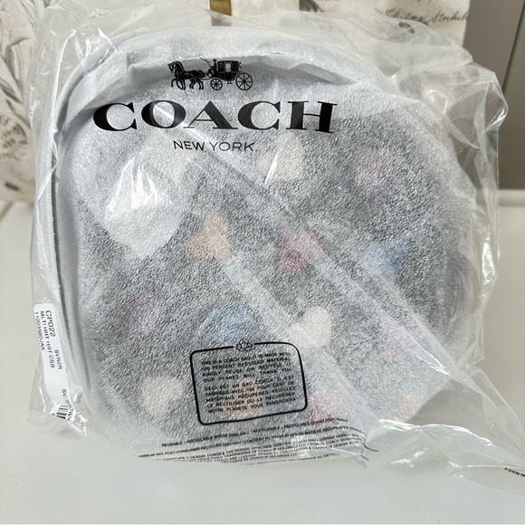 Coach Heart Crossbody In Signature Canvas With Heart Print style CP022 - Picture 16 of 16